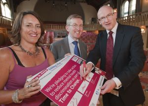 Paul Napier, Sue and Chris with the signed pledge from howard assembley rooms 2 sm.jpg